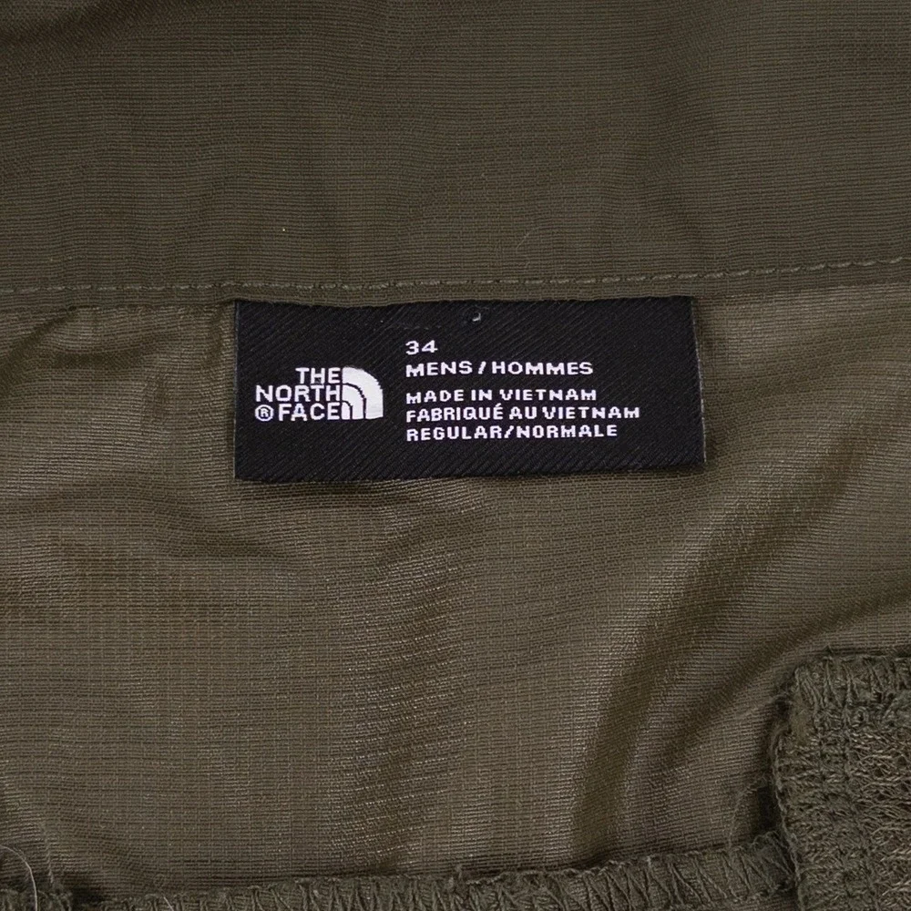 The North Face Mens 34 Paramount Horizon Shorts Olive Green Hiking Gorpcore
